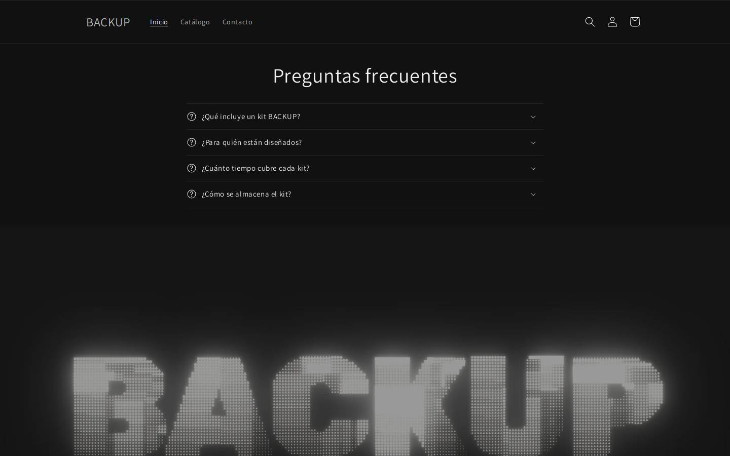 backupsystemesp.com homepage screenshot