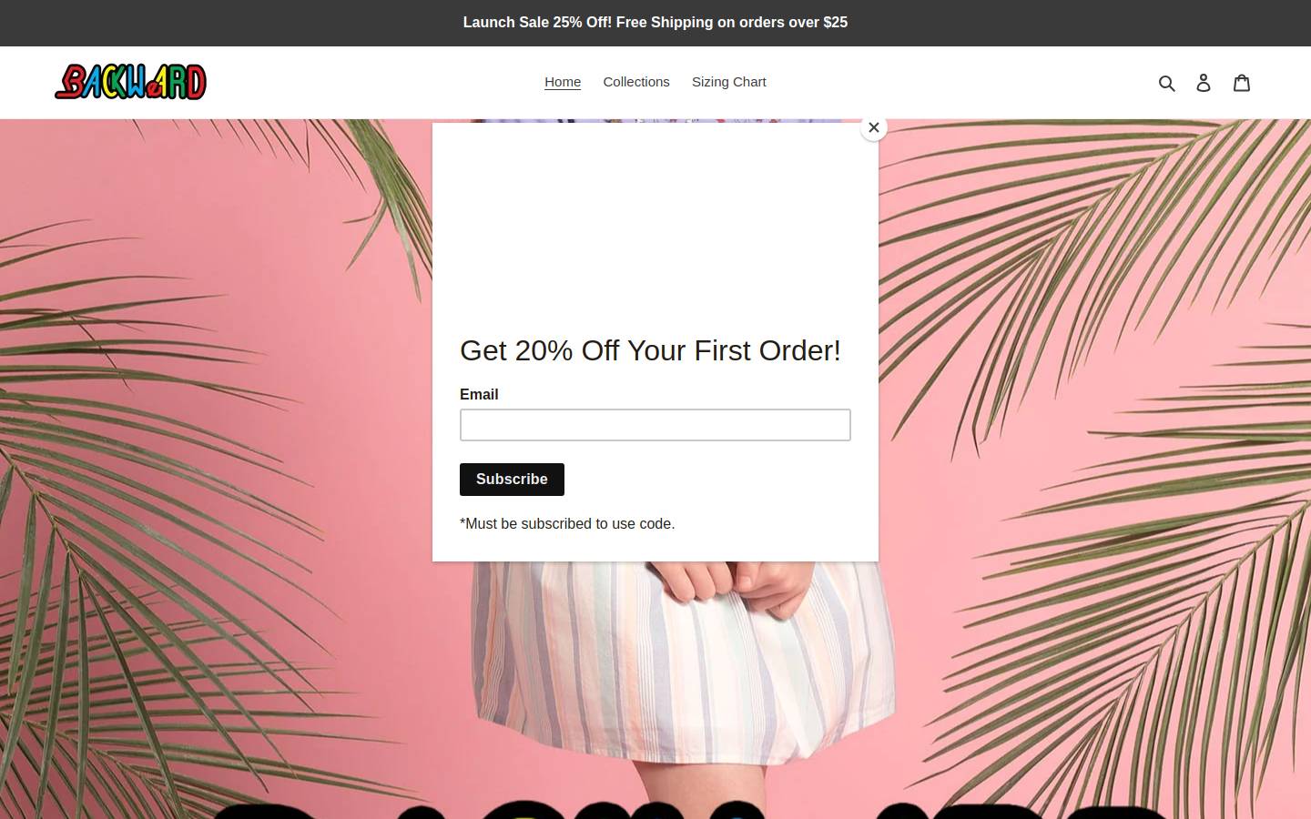 backweard.com homepage screenshot