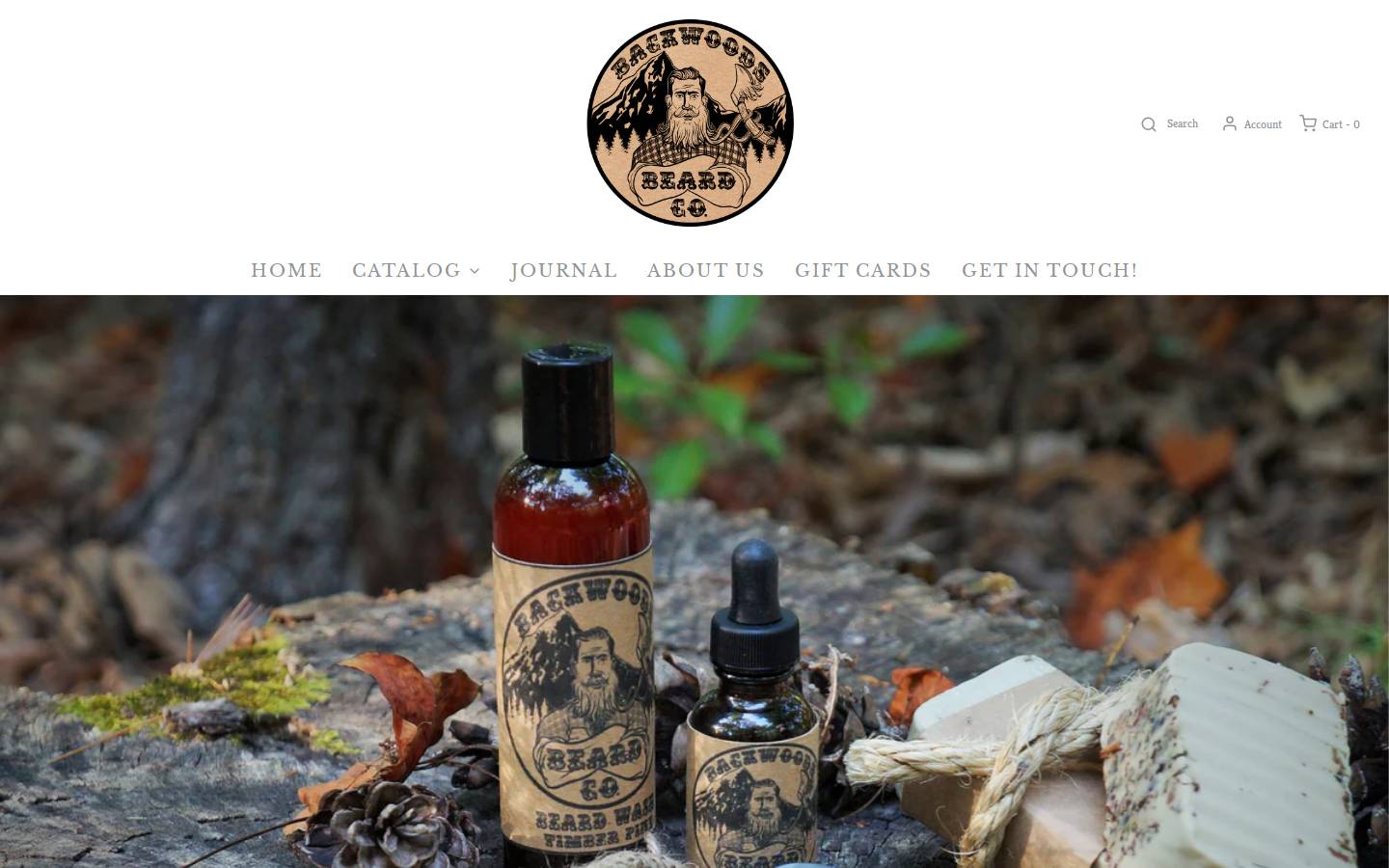 backwoodsbeardco.com homepage screenshot