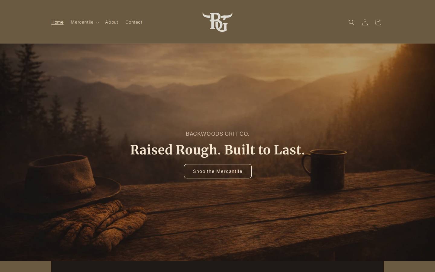 backwoodsgritco.com homepage screenshot