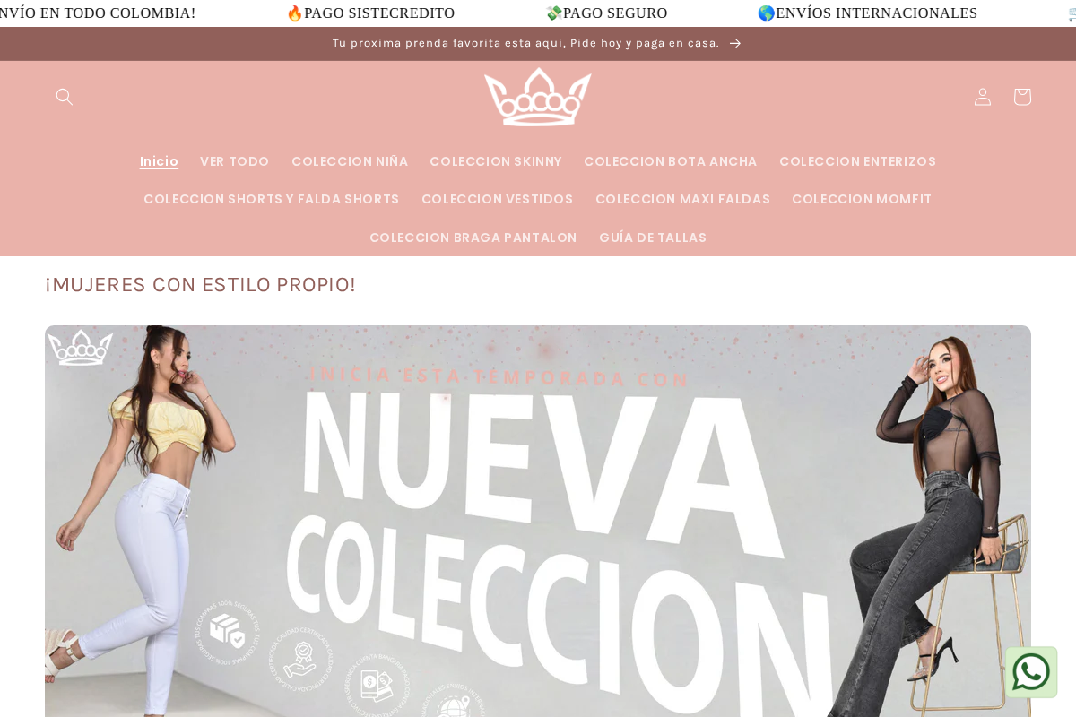 BACOA DENIM homepage screenshot