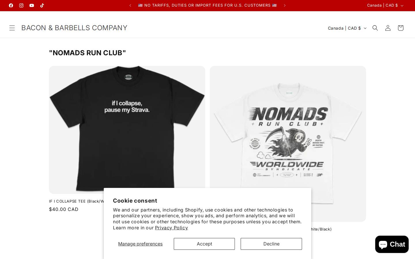baconandbarbells.co homepage screenshot