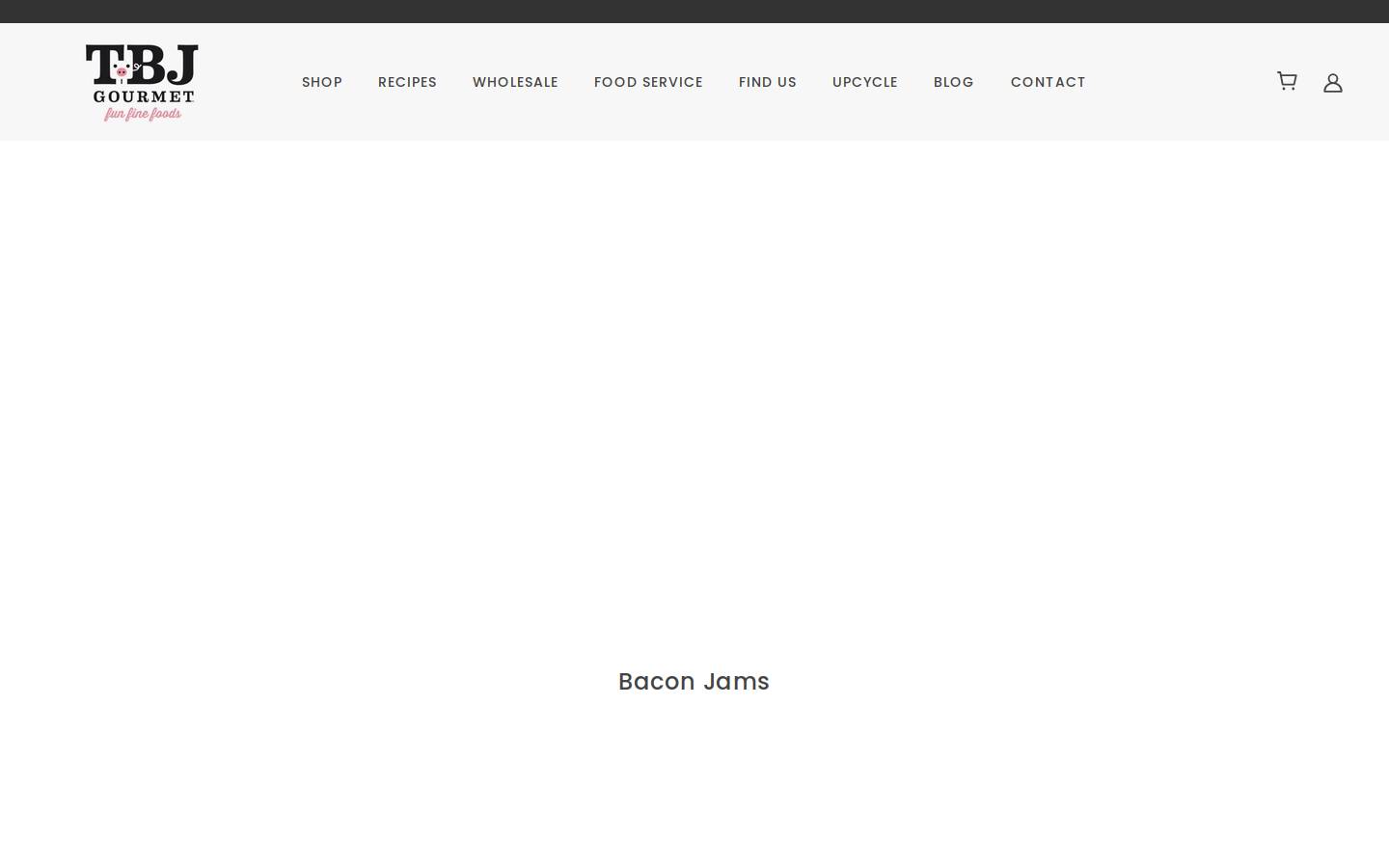baconjams.com homepage screenshot