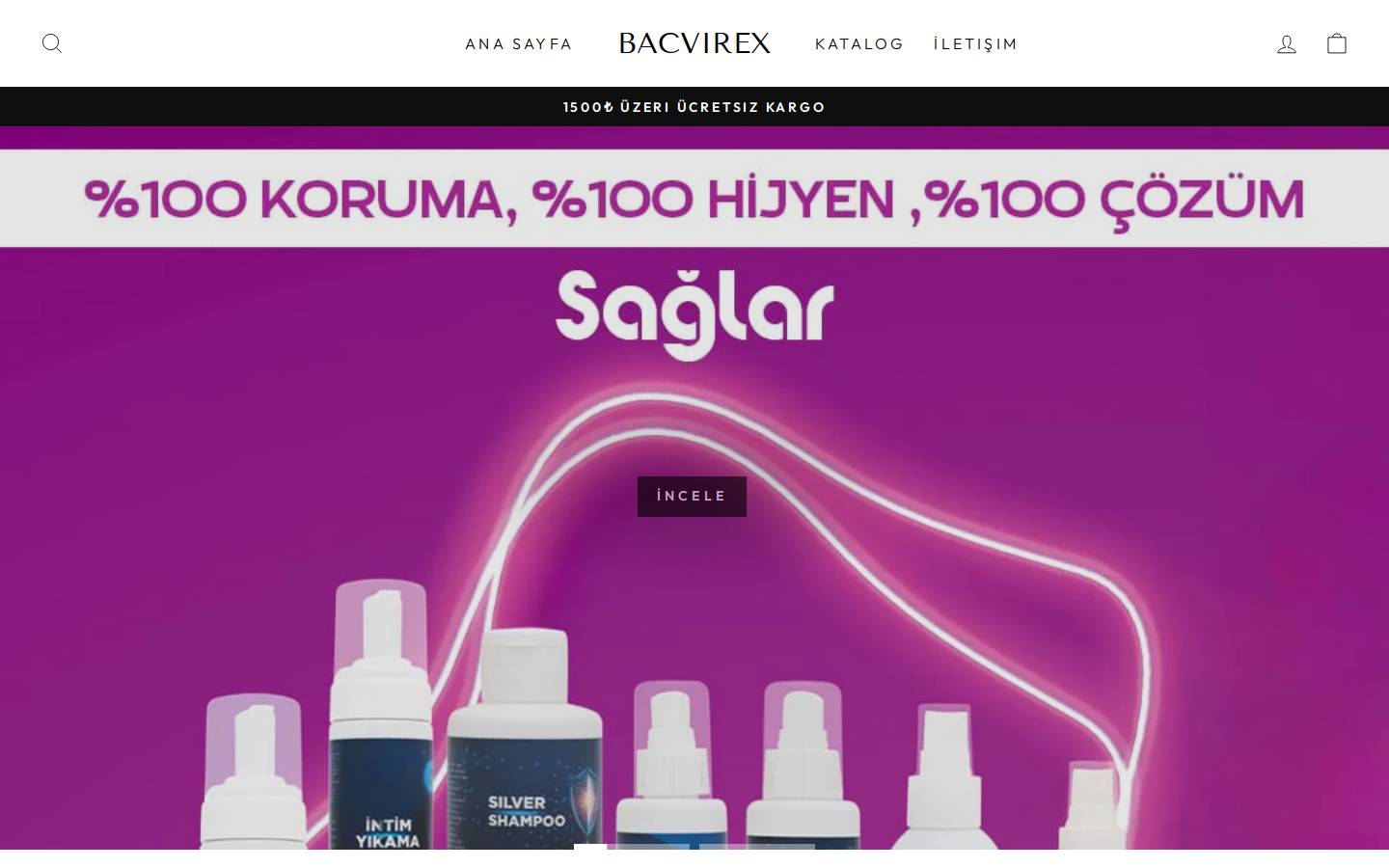 bacvirex.com homepage screenshot