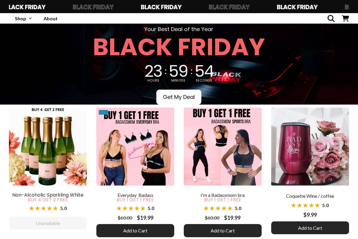 badassmom.com homepage screenshot