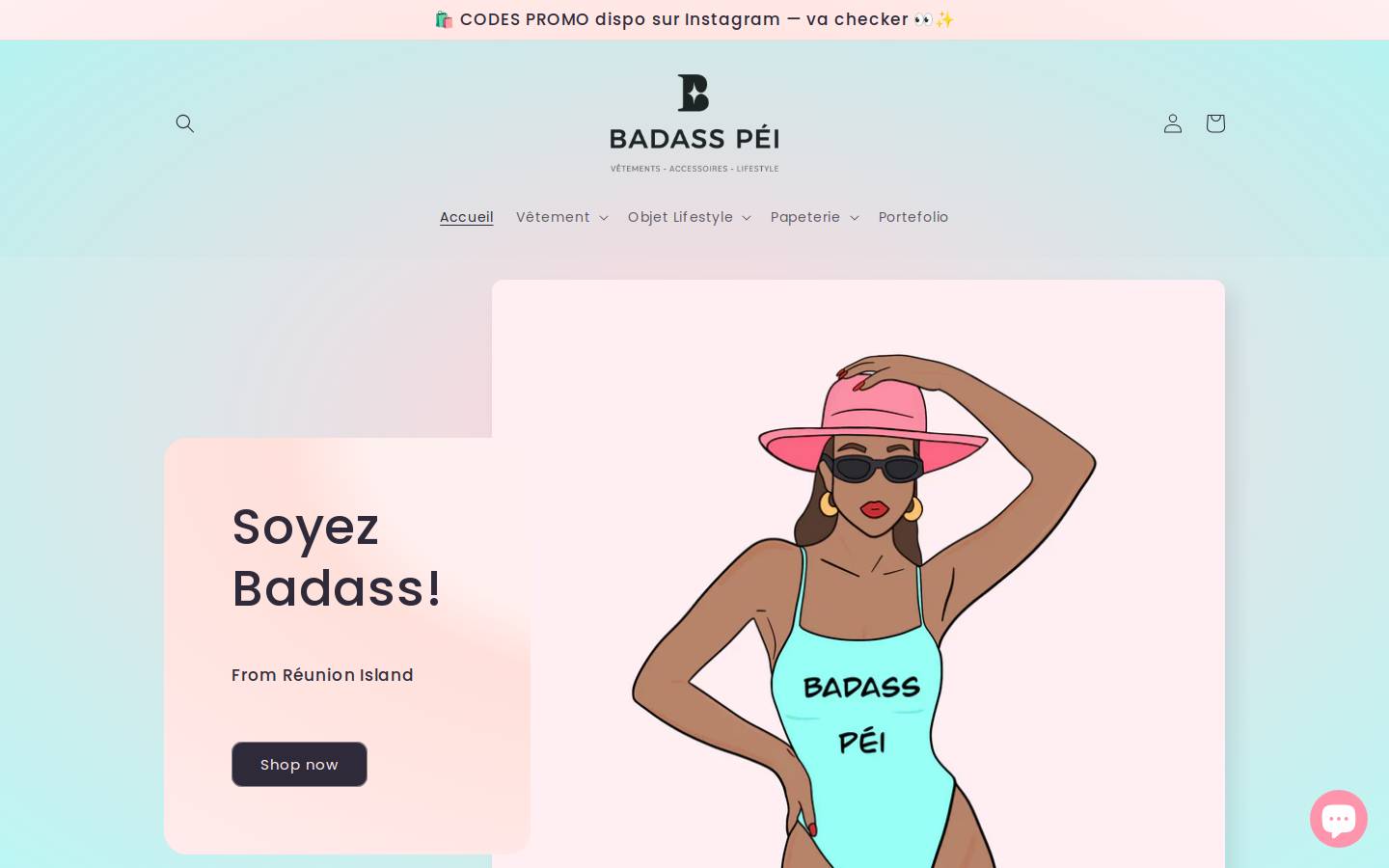 badasspei.com homepage screenshot