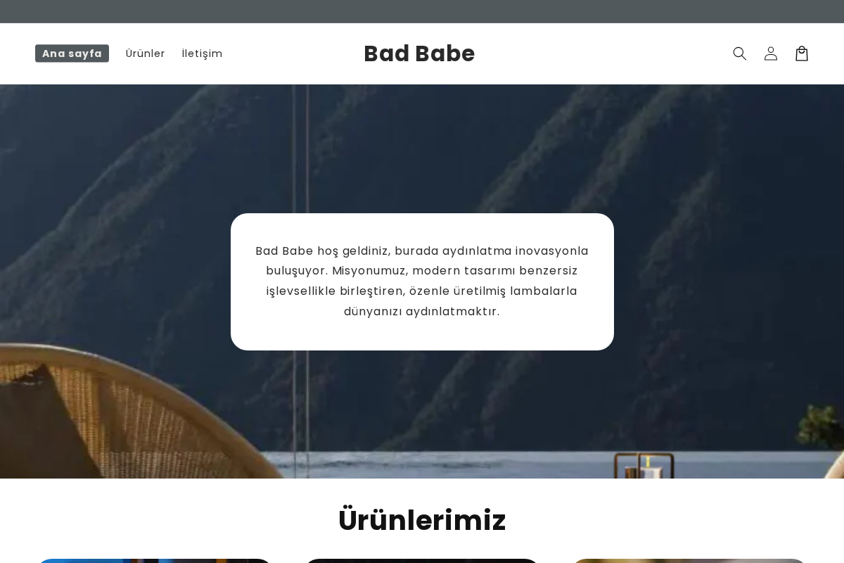 Bad Babe homepage screenshot