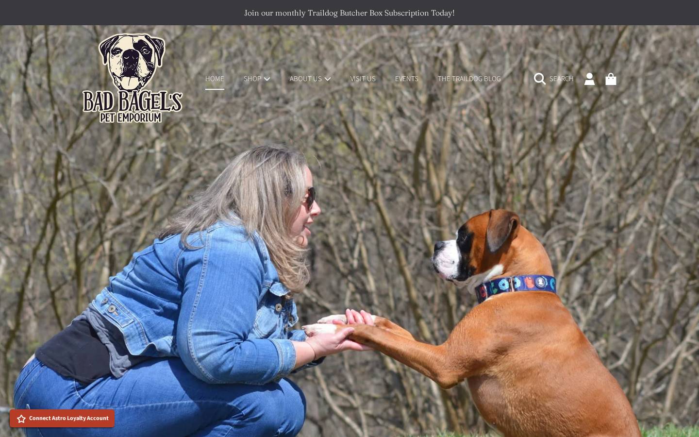 badbagelspetemporium.com homepage screenshot