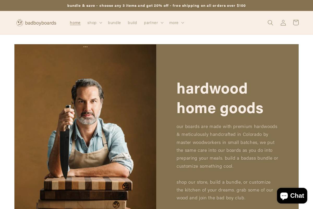 badboyboards.com homepage screenshot