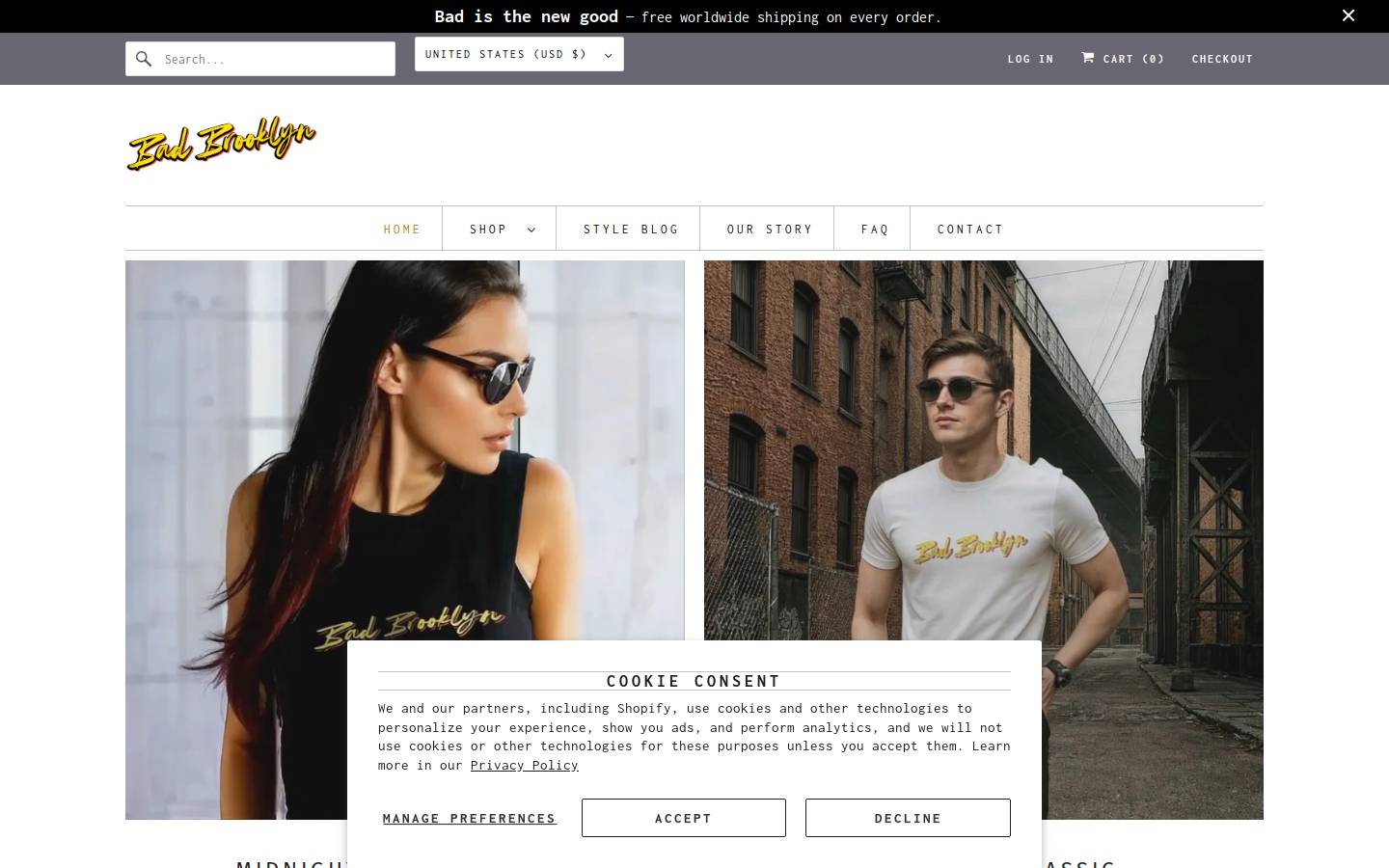 badbrooklyn.com homepage screenshot