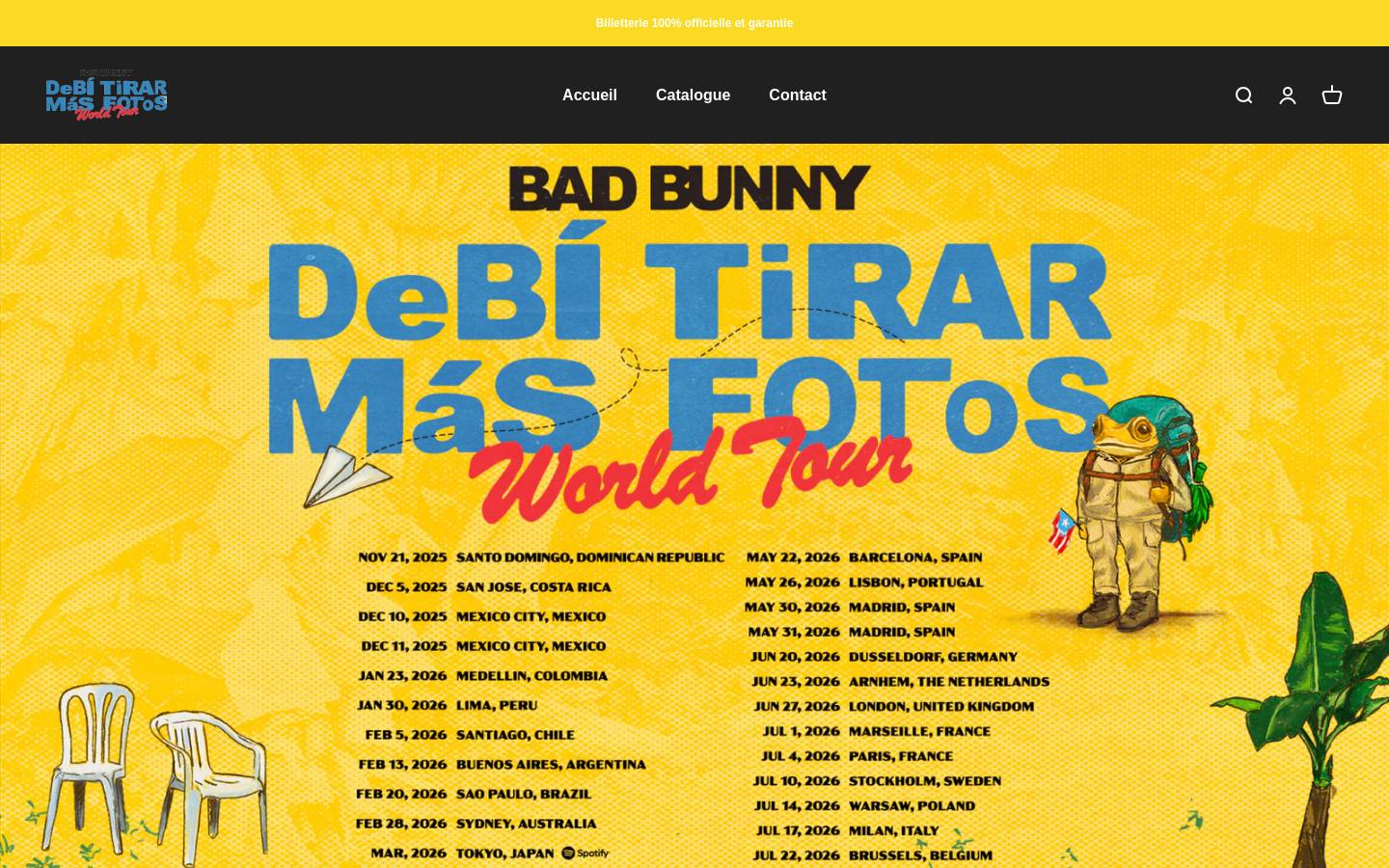 badbunnyworld.com homepage screenshot