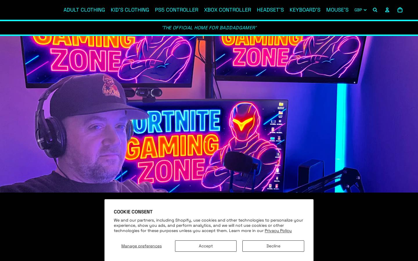 baddadgamer.com homepage screenshot