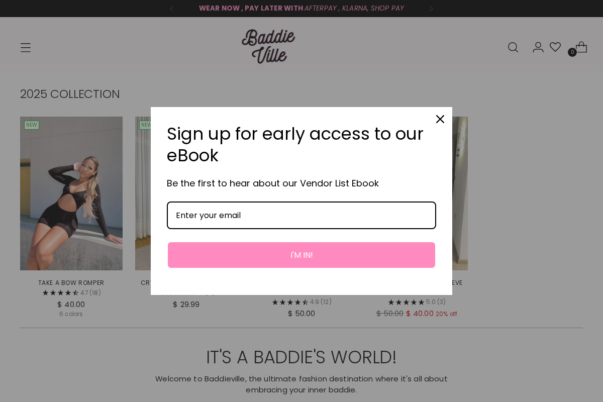 Baddieville homepage screenshot