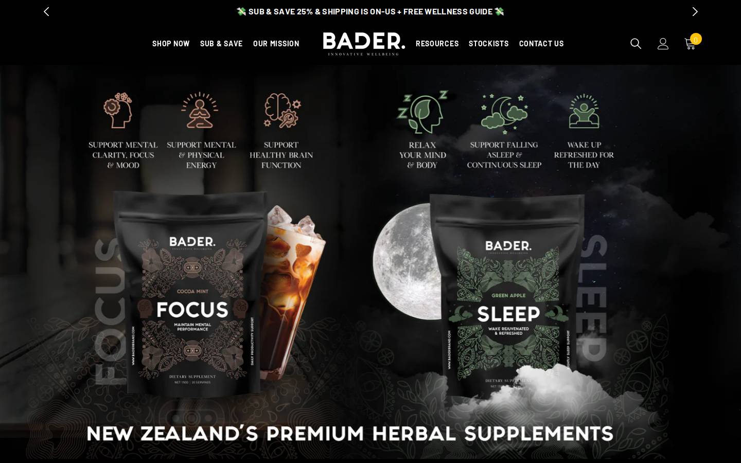 baderbrand.com homepage screenshot