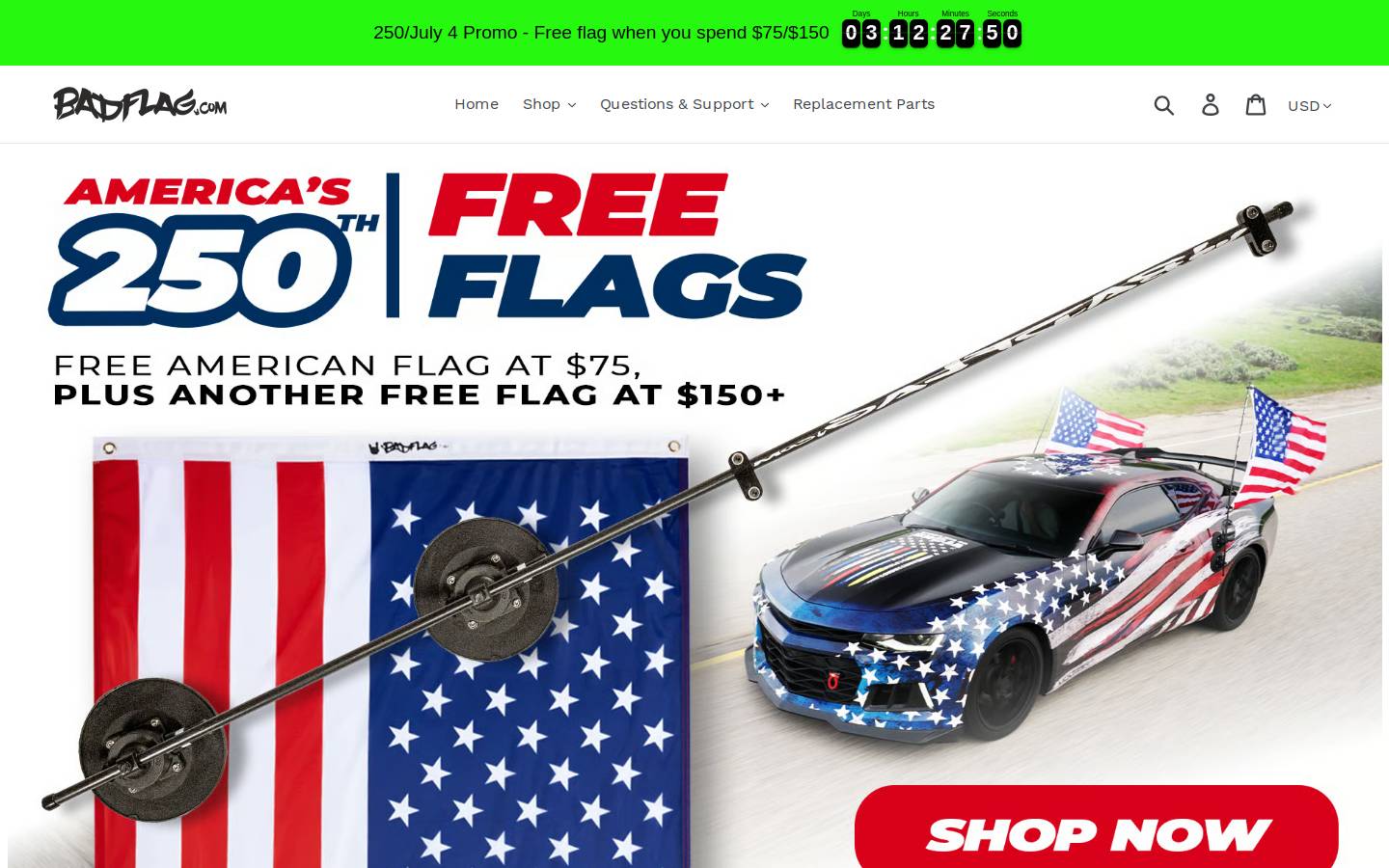 badflag.com homepage screenshot