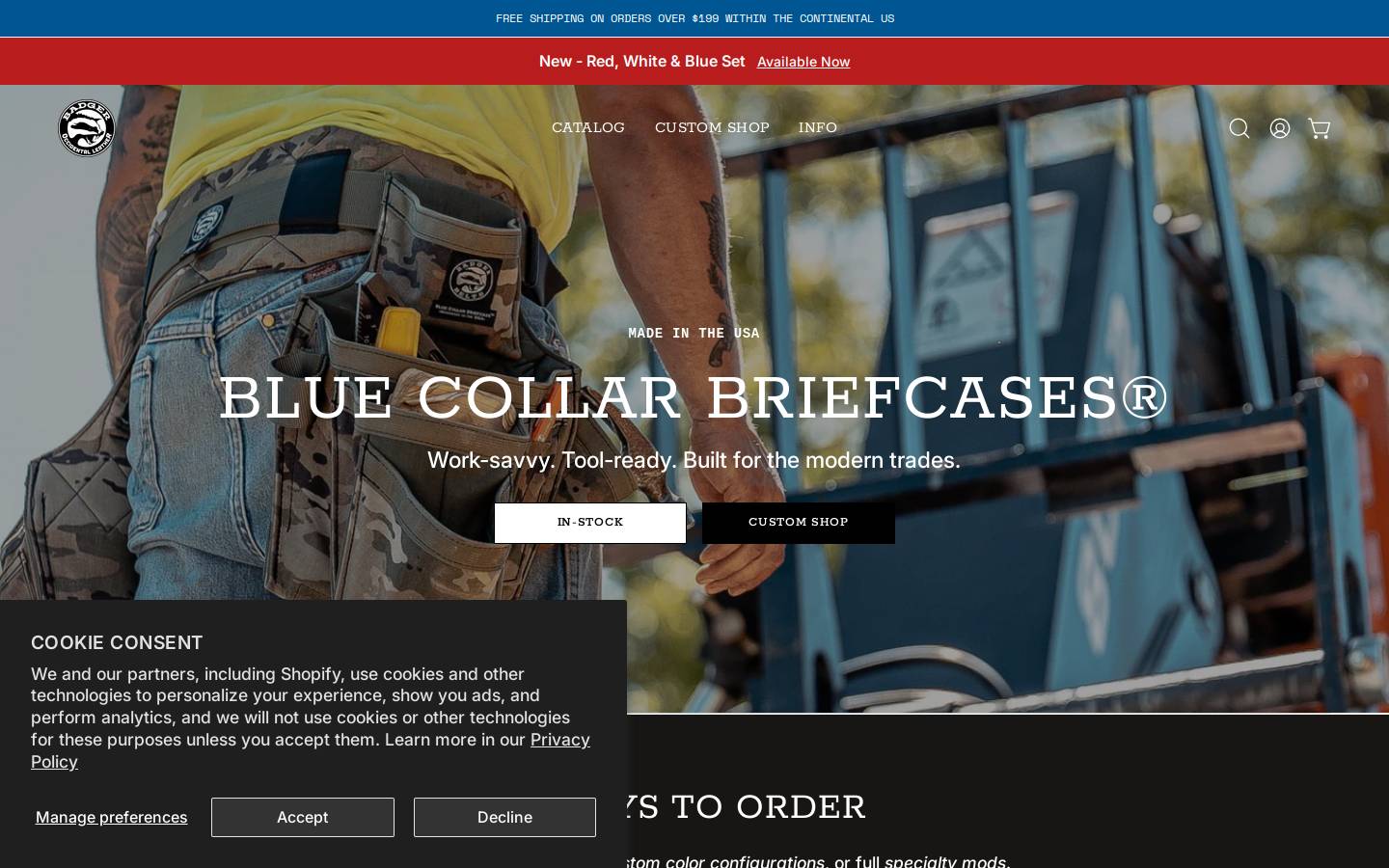 badgertoolbelts.com homepage screenshot
