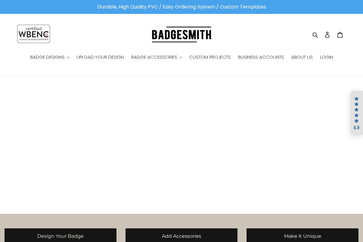 BadgeSmith homepage screenshot