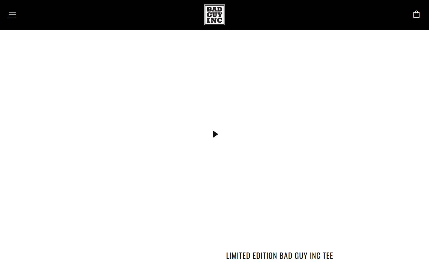 badguyinc.com homepage screenshot