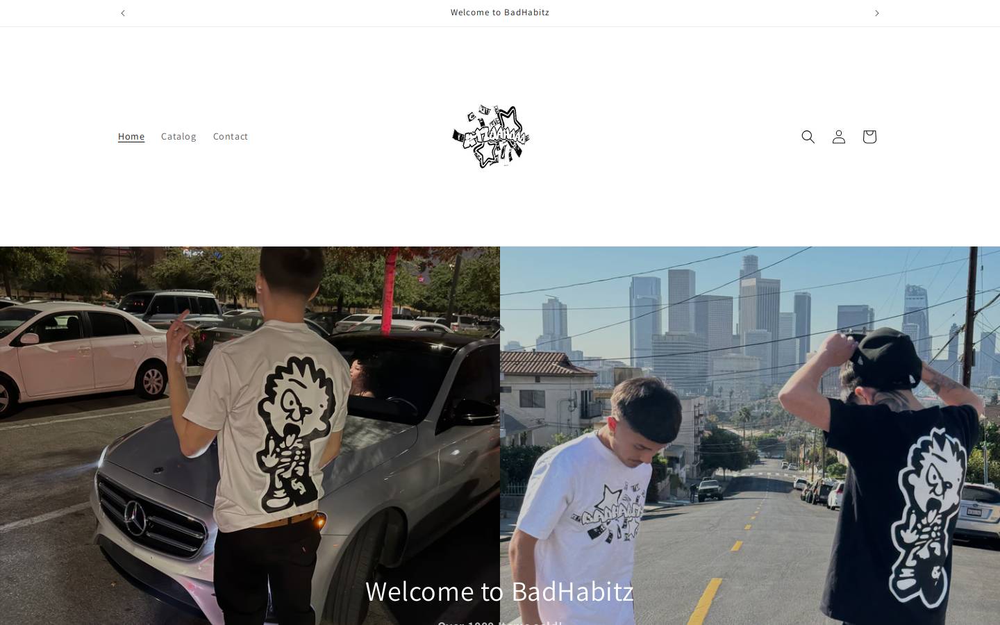 badhabitz.co homepage screenshot