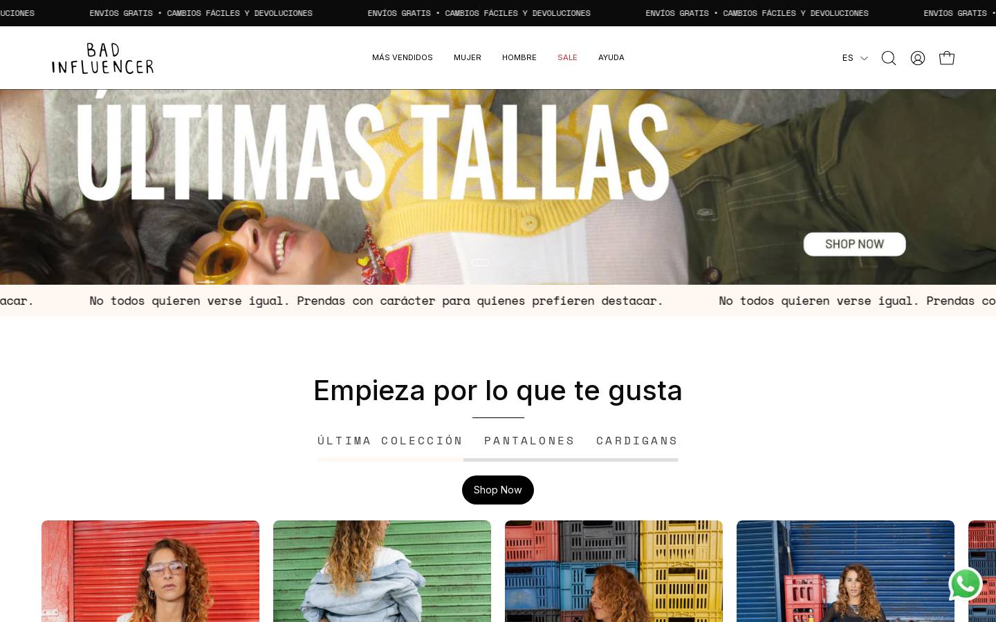 badinfluencer.co homepage screenshot