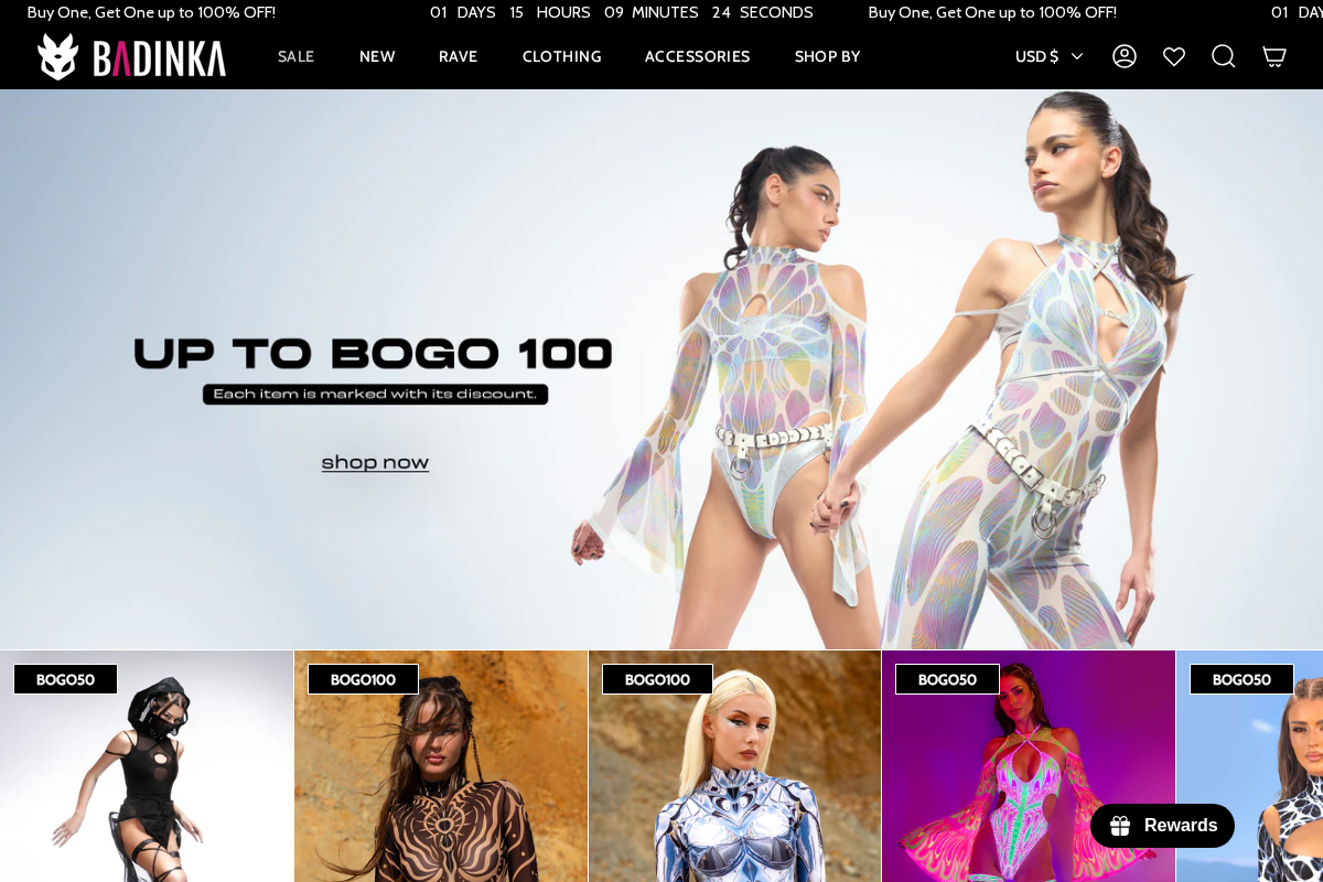 BADINKA homepage screenshot