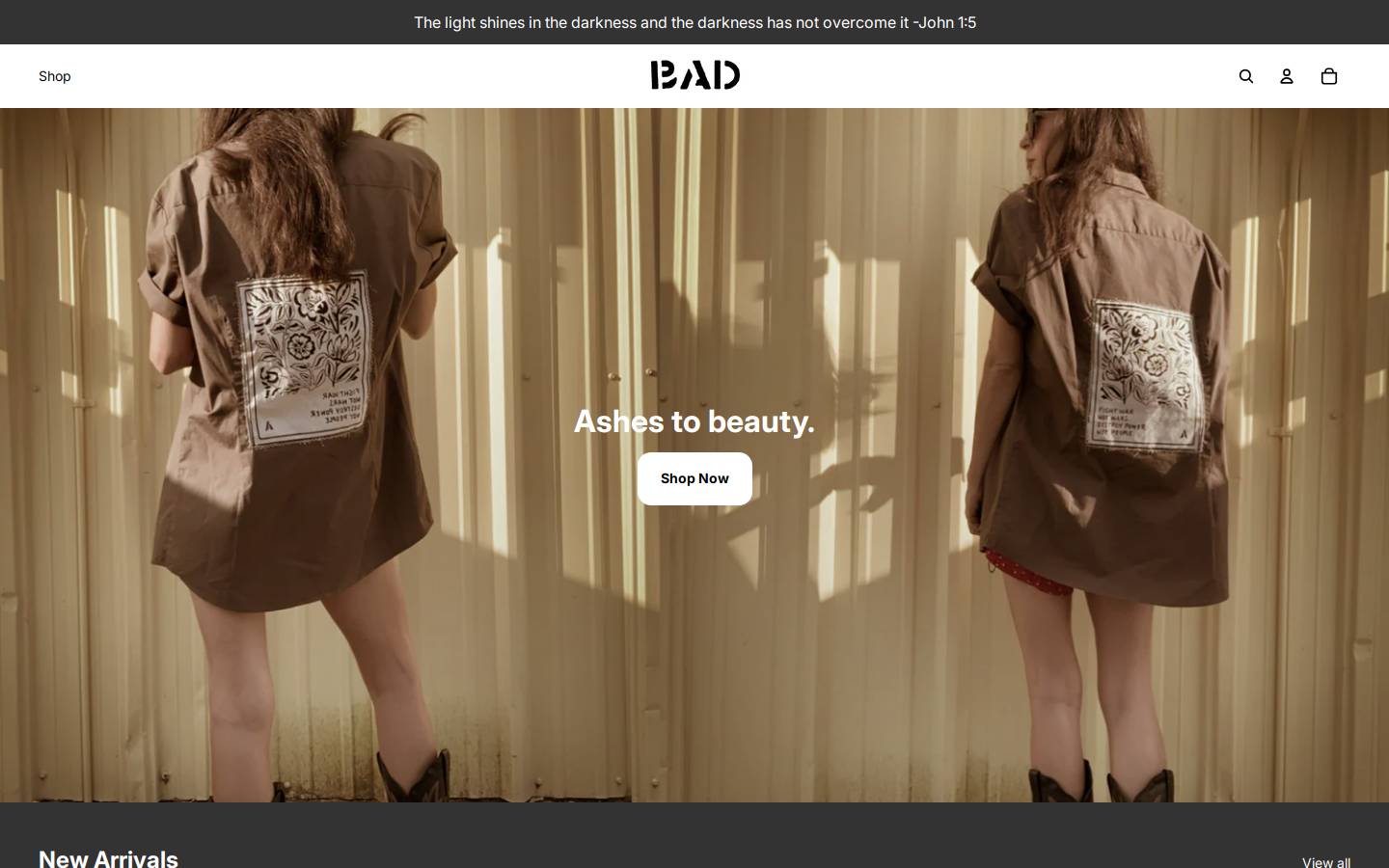 badisbeauty.com homepage screenshot