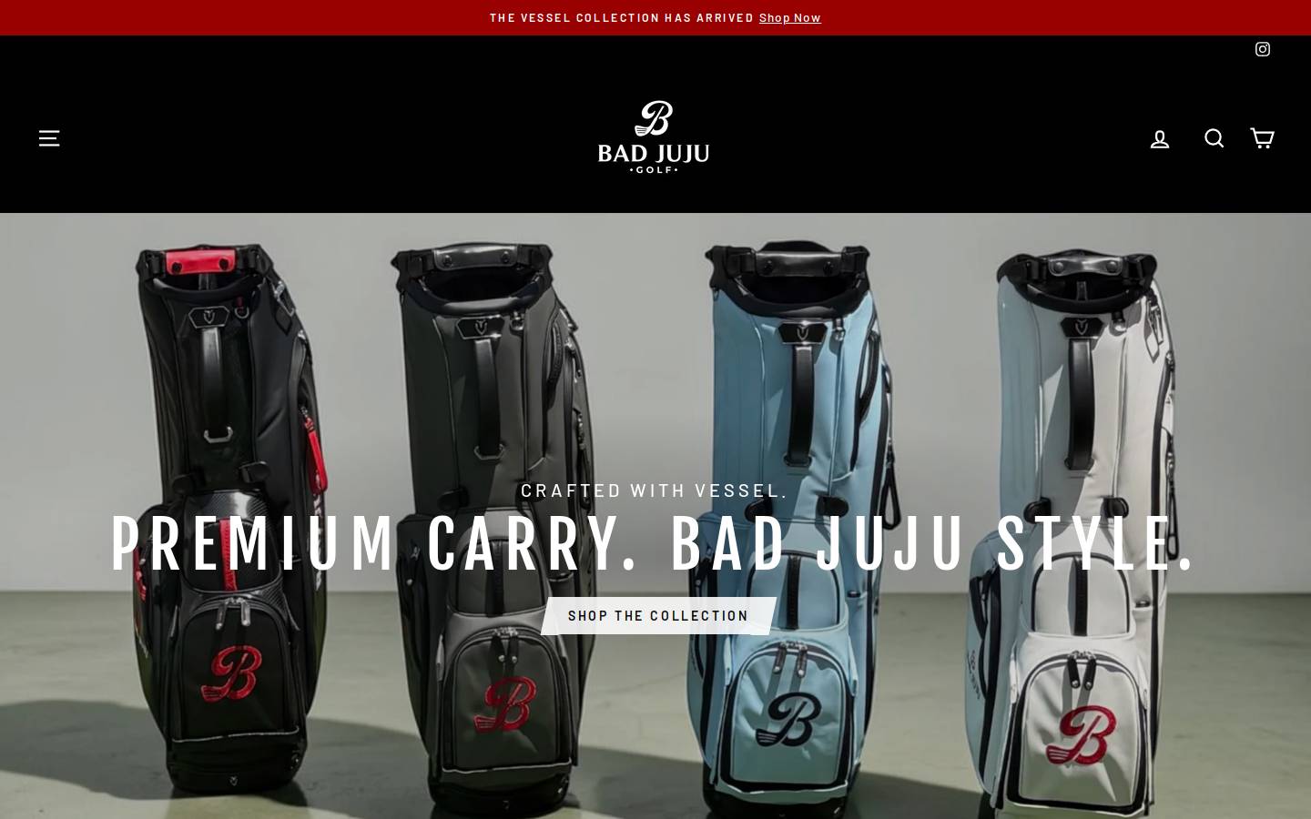 badjujugolf.com homepage screenshot