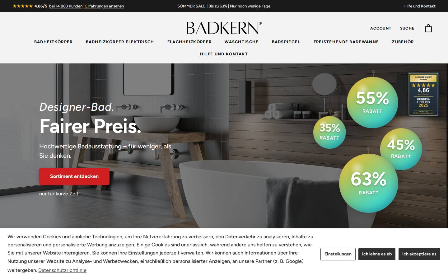 BADKERN homepage screenshot