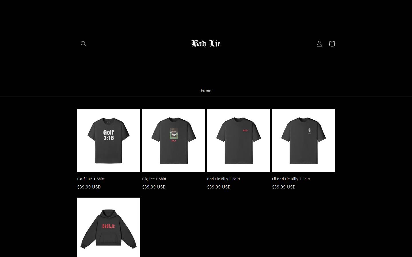 badliegolf.com homepage screenshot