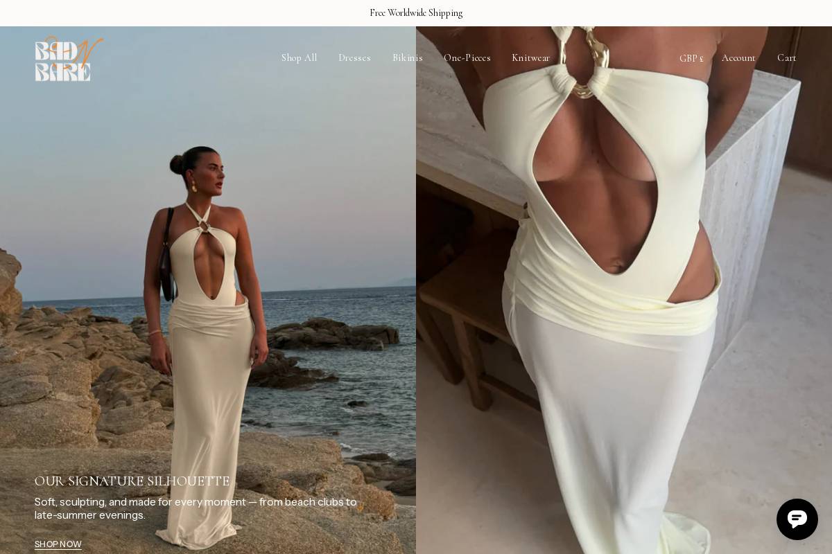 badnbare.com homepage screenshot