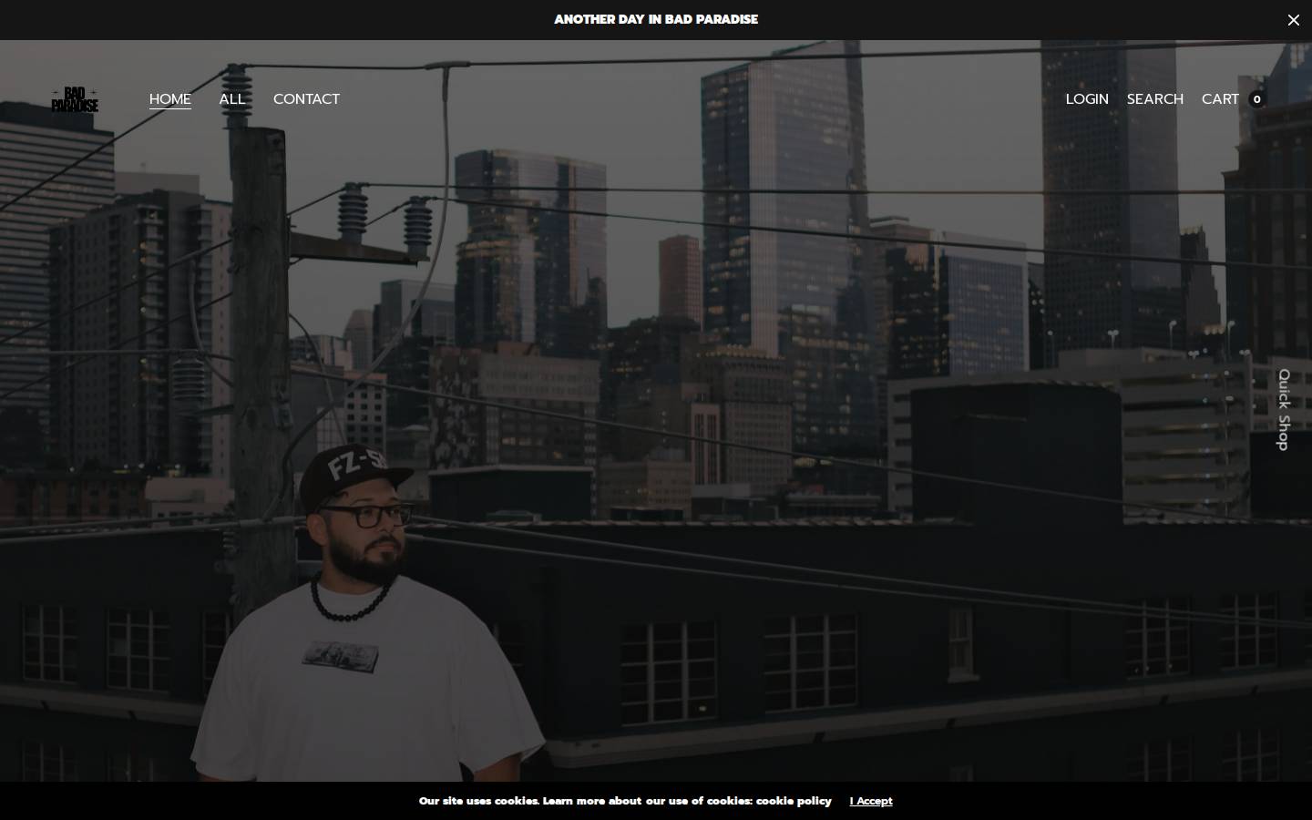 badparadise.com homepage screenshot