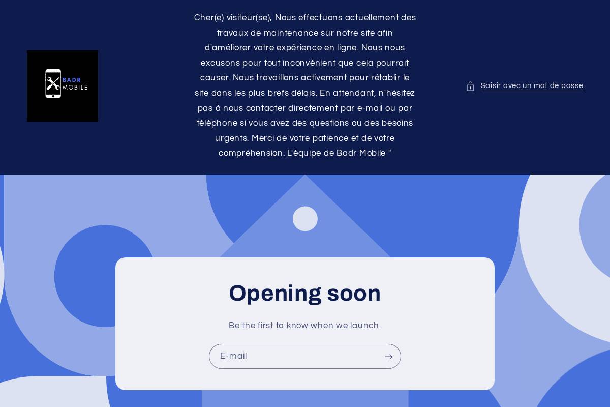 badrmobile.be homepage screenshot