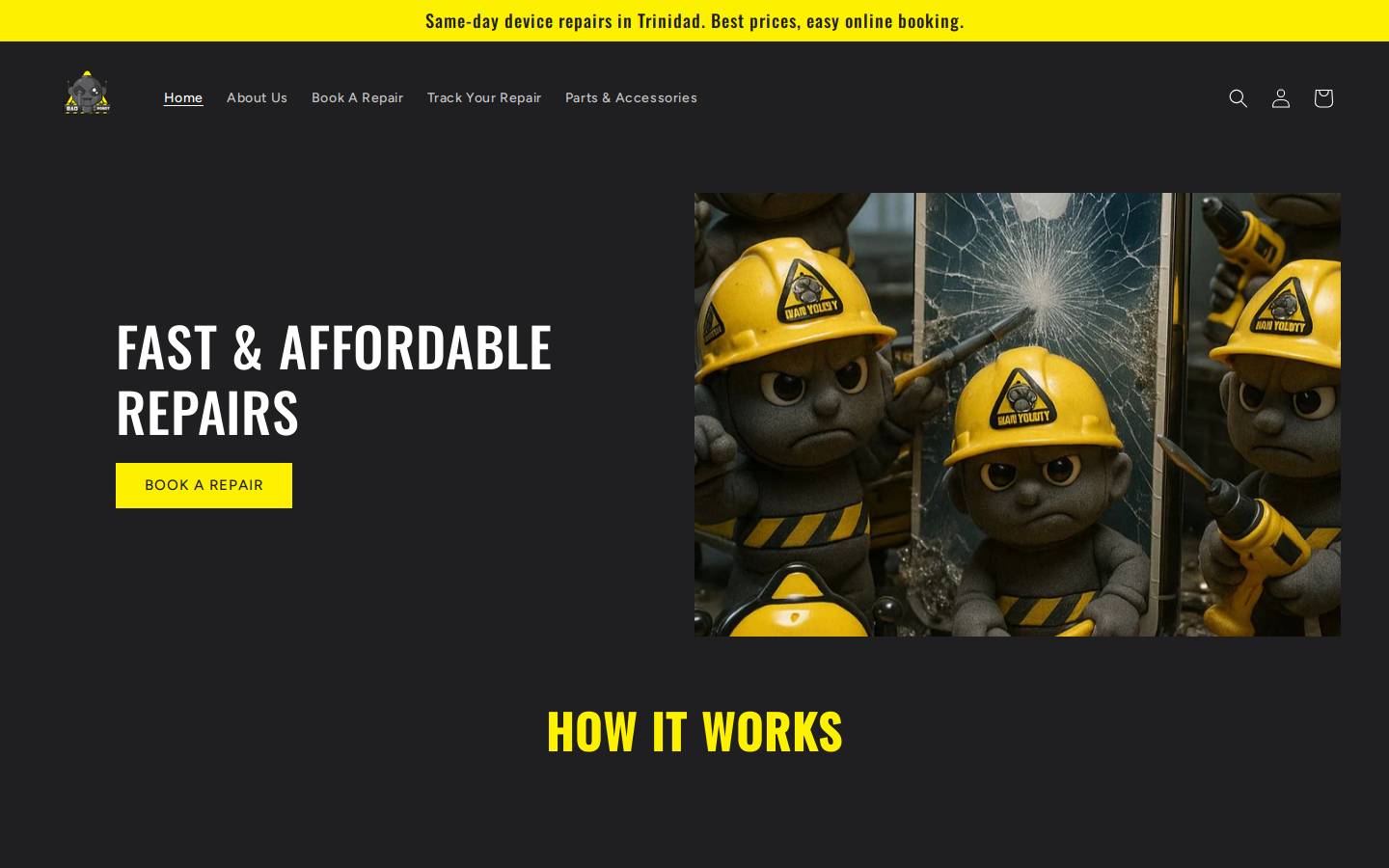 badrobottt.com homepage screenshot