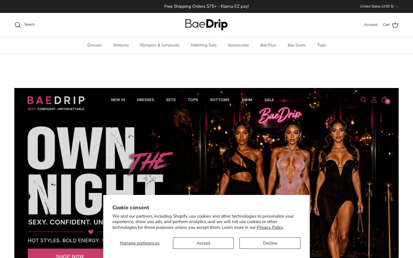 baedrip.com homepage screenshot