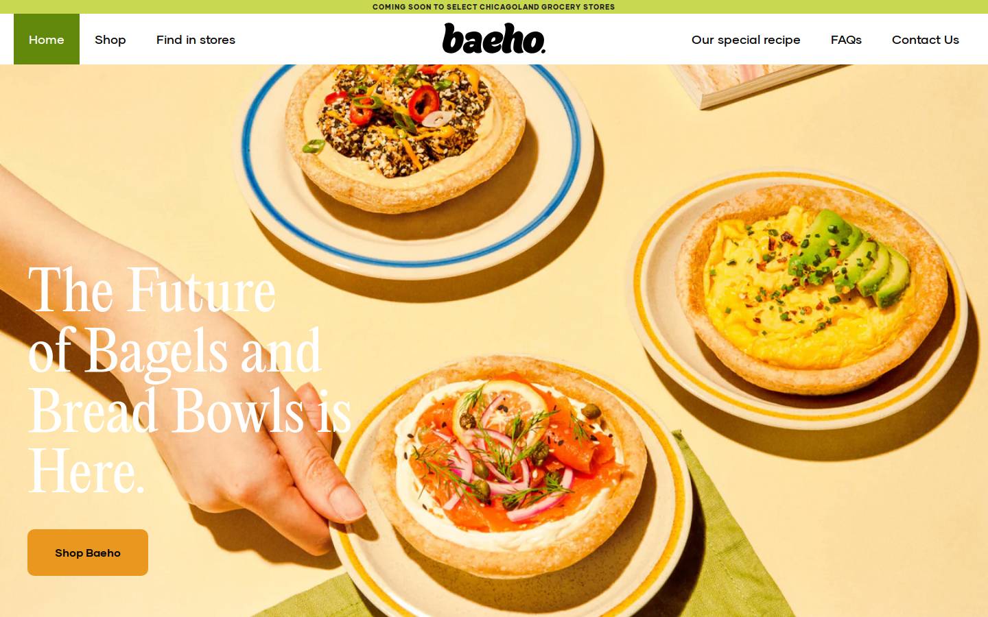 baehofoods.com homepage screenshot