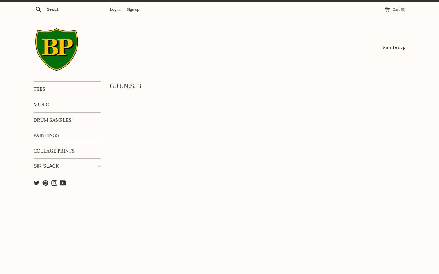 baelei.com homepage screenshot