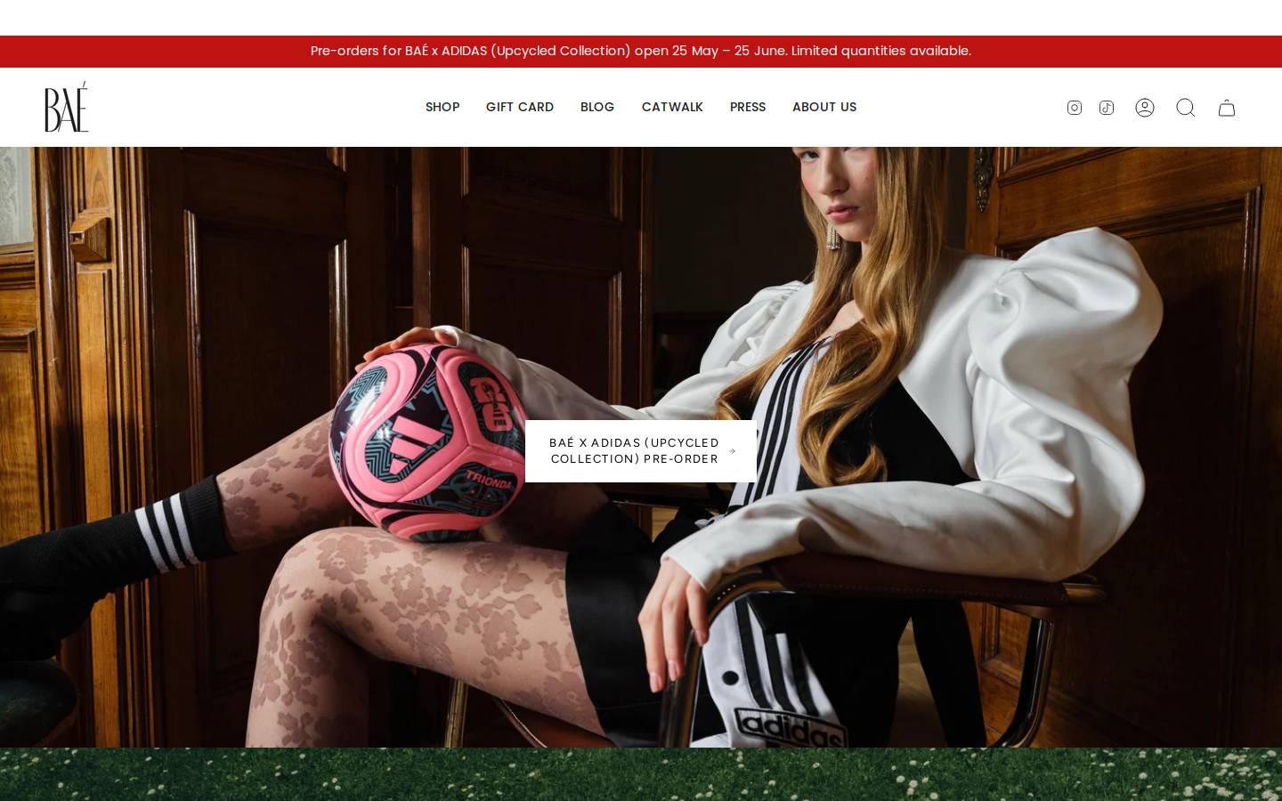 BAÉ SPECIAL MOMENTS homepage screenshot