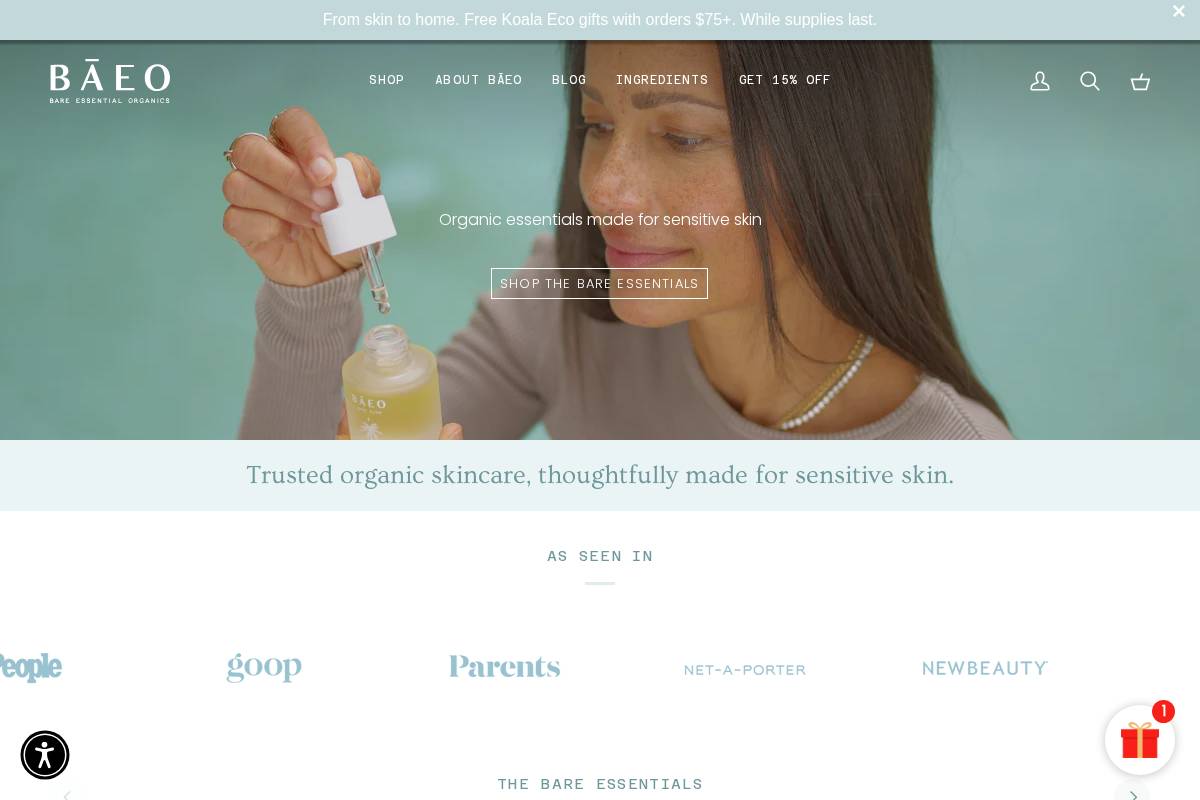 baeo.com homepage screenshot