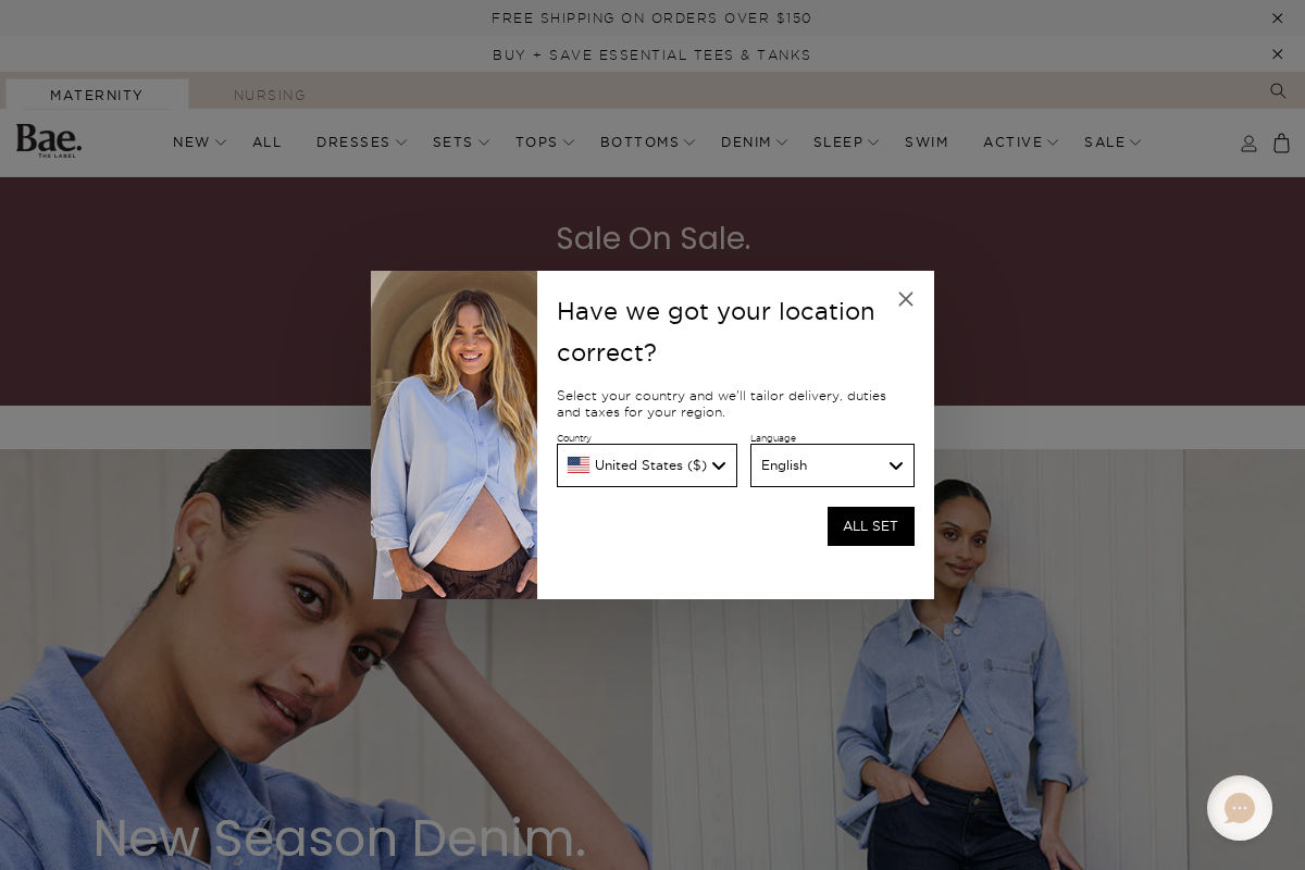 baethelabel.com homepage screenshot