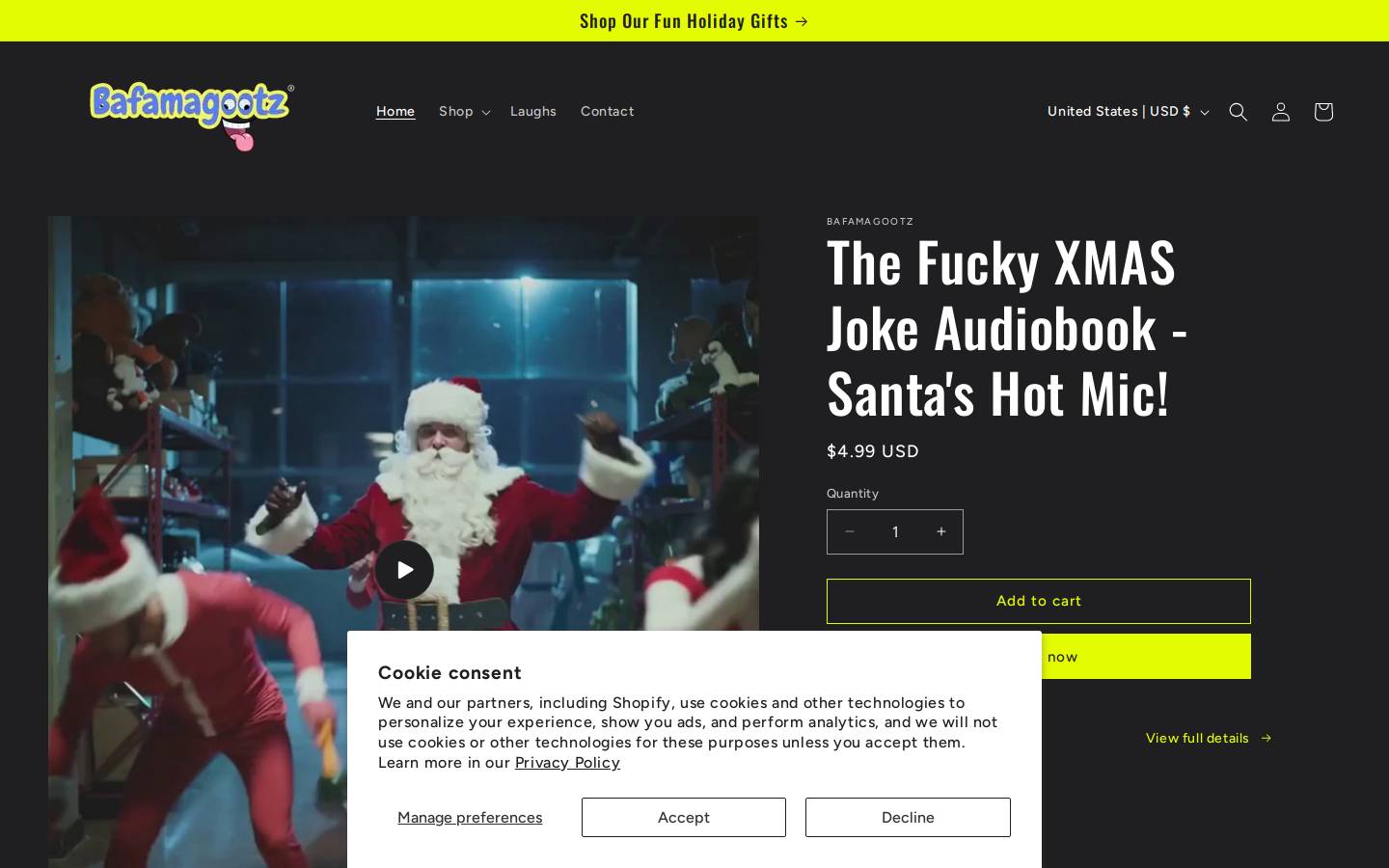 bafamagootz.com homepage screenshot