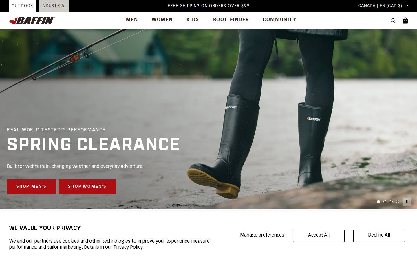 Baffin homepage screenshot