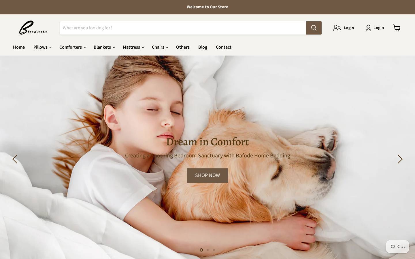 bafodehome.com homepage screenshot