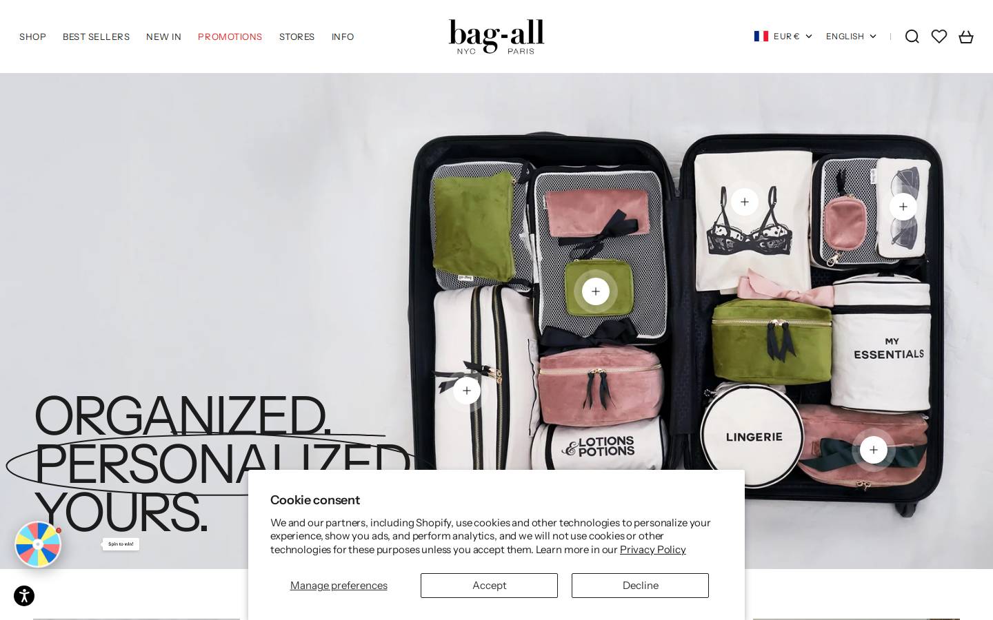 bag-all-europe.com homepage screenshot