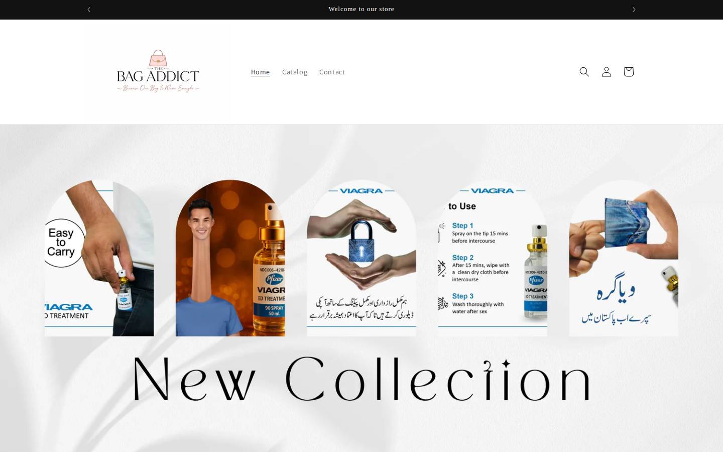 bagaddict.store homepage screenshot