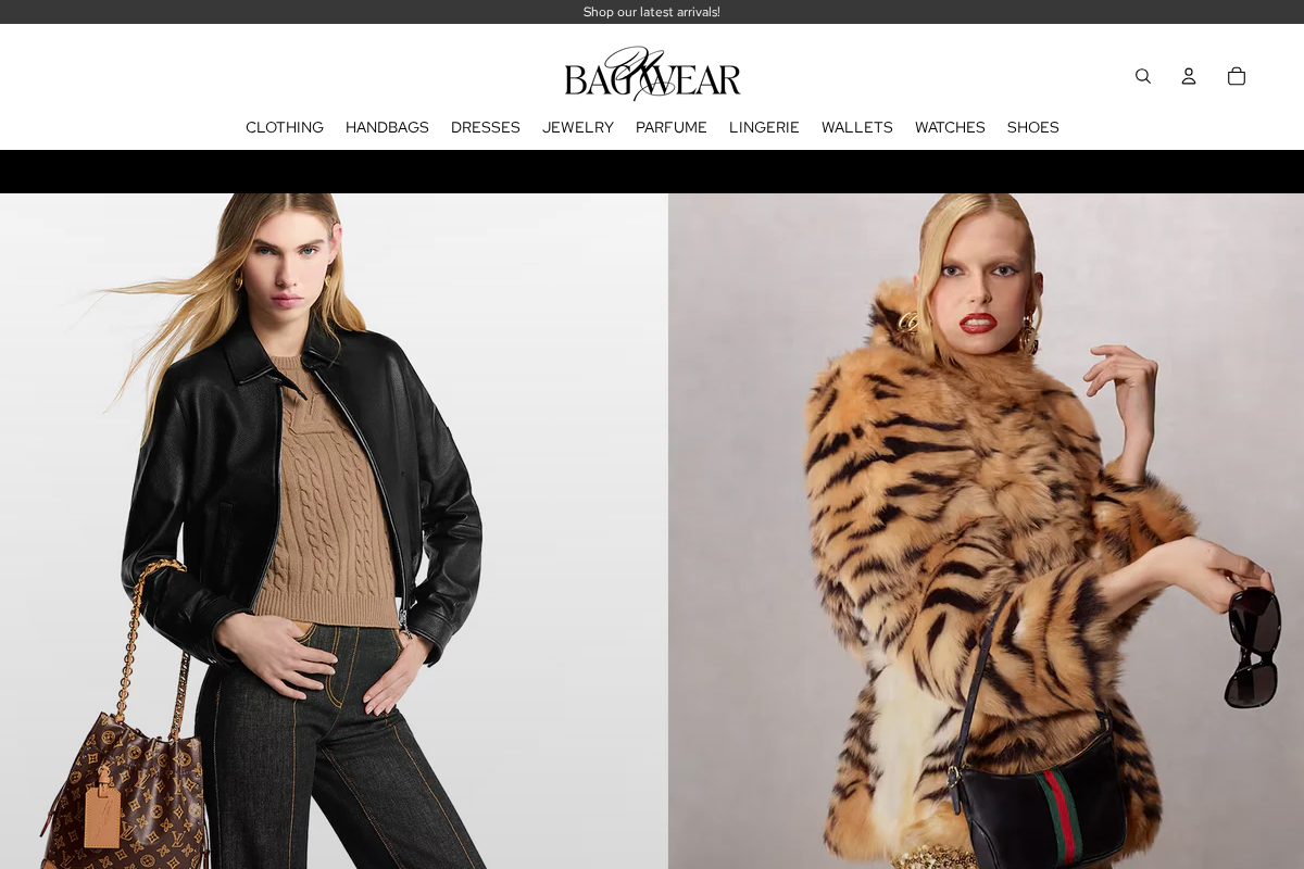 ~Bag~N~Wear homepage screenshot