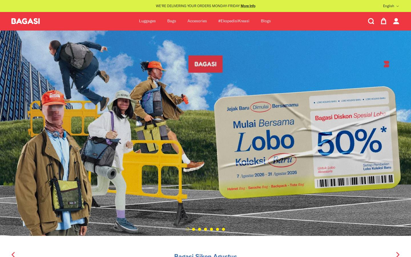 bagasidestinasi.com homepage screenshot
