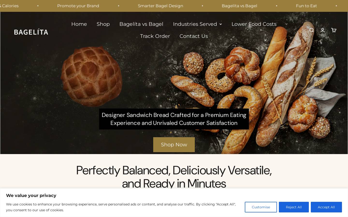 bagelita.com homepage screenshot