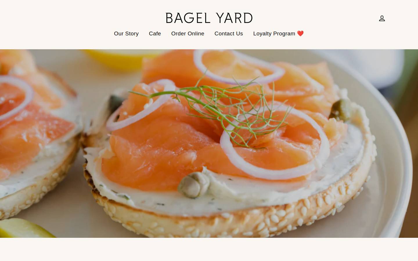 bagelyard.com homepage screenshot