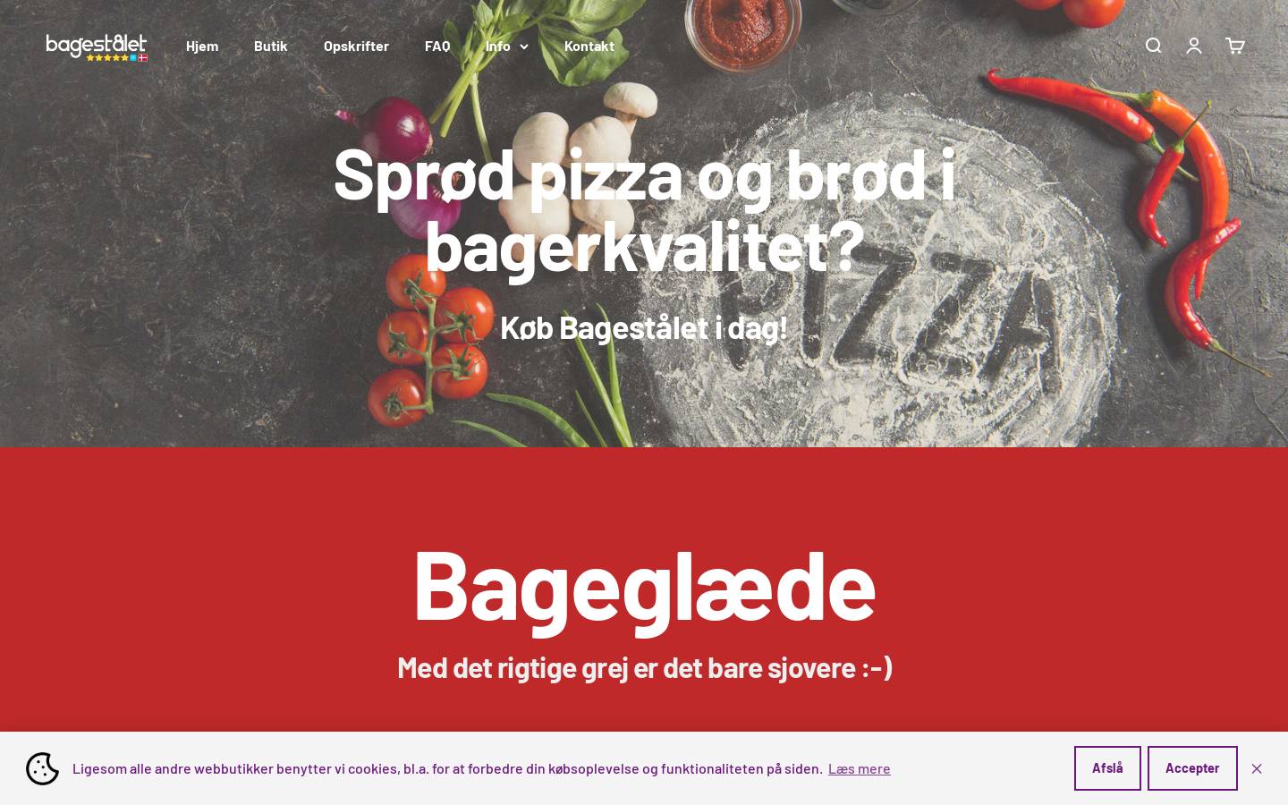 BAGESTÅLET DK homepage screenshot