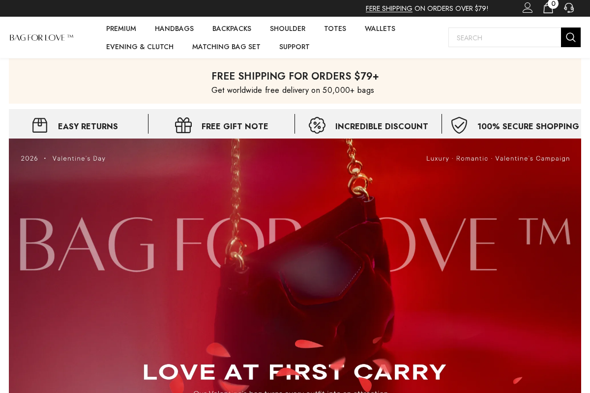 Bagforlove homepage screenshot